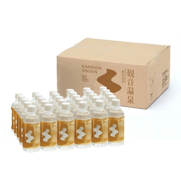 観音温泉水 ペットボトル 350ml30本入り2箱=計60本 ミネラルウォーター 飲む温泉水