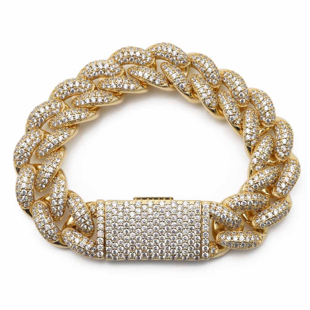 パヴェ喜平ブレスレット ゴールド [b484-gold]