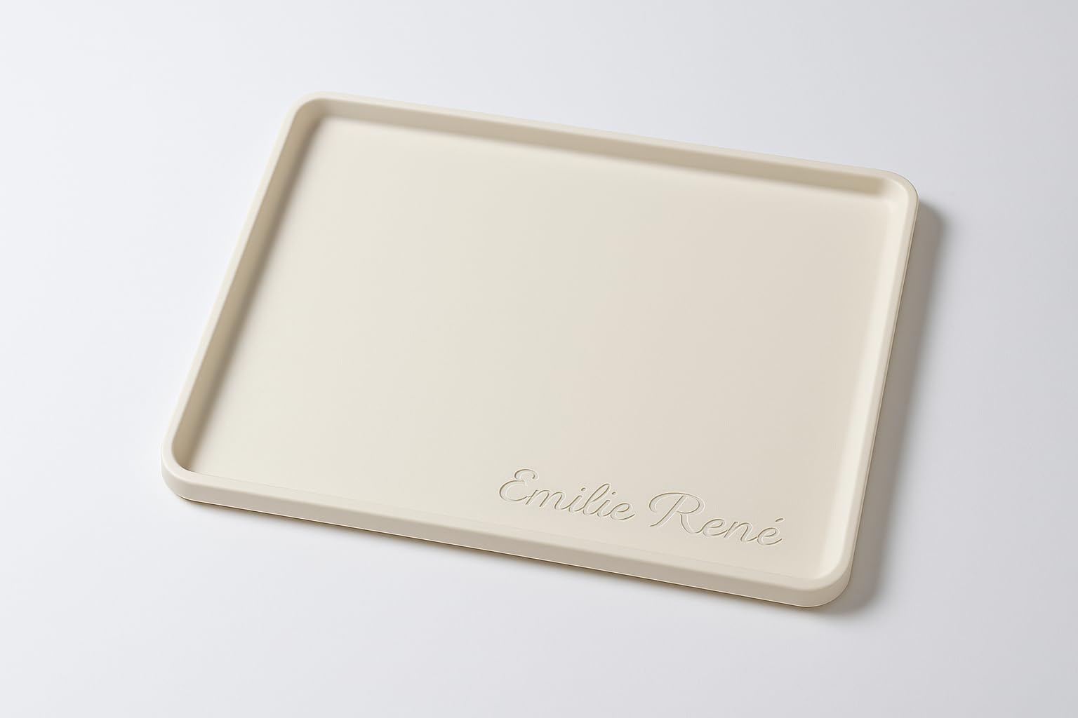 【シーツぴったり漏れにくい設計】エミリールネ シンプルホワイトL トイレマット ペット 犬 トイレ 洗えるシリコンマット おしゃれ トイレトレー ワイド