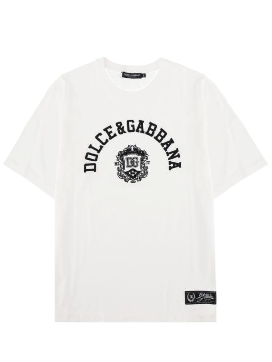 DOLCE & GABBANA Men T-Shirts G8PN9Z G7POPW0800 White