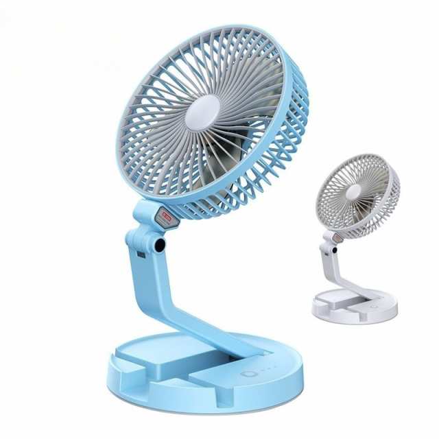 扇風機 卓上 壁掛け おしゃれ 折りたたみ 小型 USB充電式 サーキュレーター 壁付け LEDライト付 DCモーター 持ち運び ファン 静音 強力 夏用 熱中症対策グッズ377