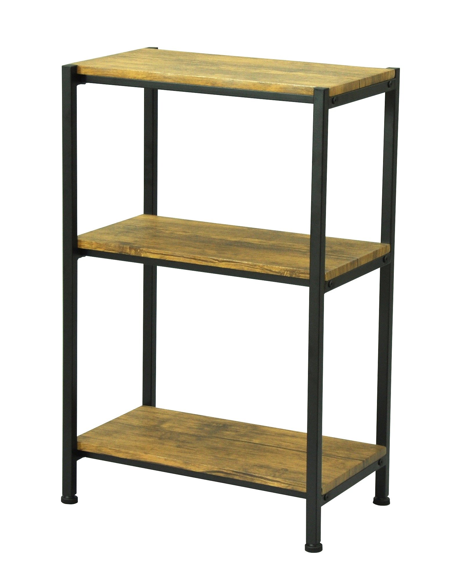 エイ・アイ・エス(AIS) ブロンクス 3段ラック 高さ77.5cm ブラウン ABX-100 BR