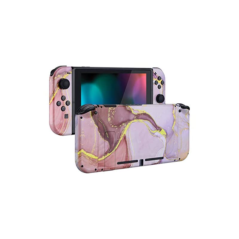 Switchコンソール用バックプレートジョイコンホルダーハンドルコントローラー【ピンクゴールド】