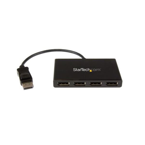 StarTech.com MSTハブ マルチモニタースピリッタ 4K対応 ディスプレイポート（オス）-（メス）x4口 Windows用ブラック MSTDP124DP 1個 20,252円