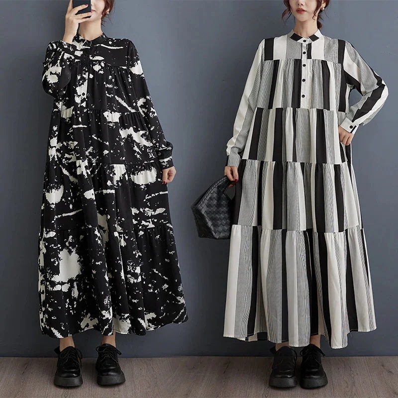 春夏 花柄 ワンピース 通勤 着痩せ ロングワンピース 高級感 ワンピース レディース