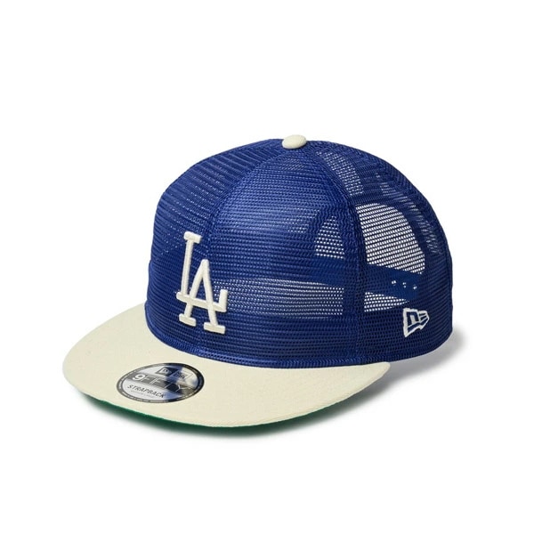 NEWERA ニューエラ 9FIFTY トラッカー MLB All Mesh ロサンゼルス・ドジャース クーパーズタウン ダークロイヤル クロームバイザー キャップ 帽子 スナップバック サイズ調節可