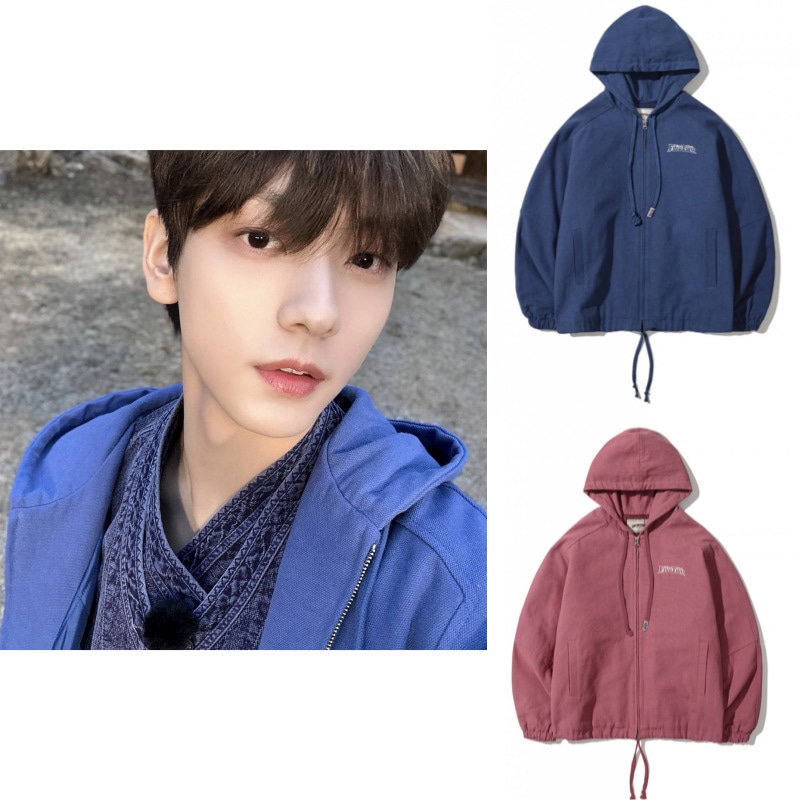 【TXT スビン着用】 VINTAGE HOODED JACKET ジップアップフーディーパーカー