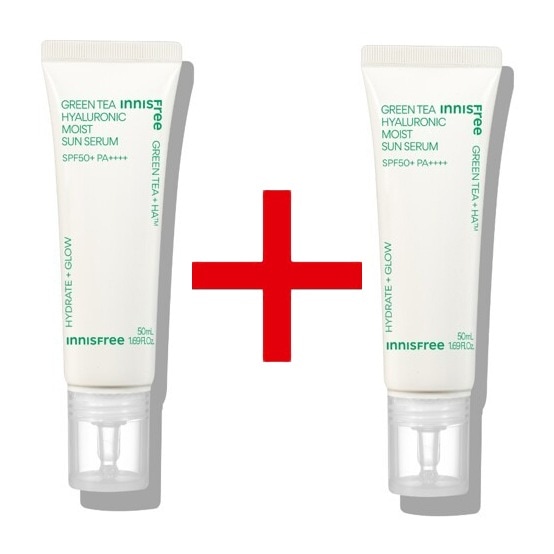 グリーンティー ヒアルロン酸 水分 サンセラム SPF50+ PA++++ 50ml +50ml