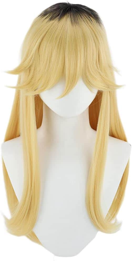 コスプレウィッグ桔梗セリ耐熱文化祭小物ハロウイーンウィッグかつらネット付きコスチューム