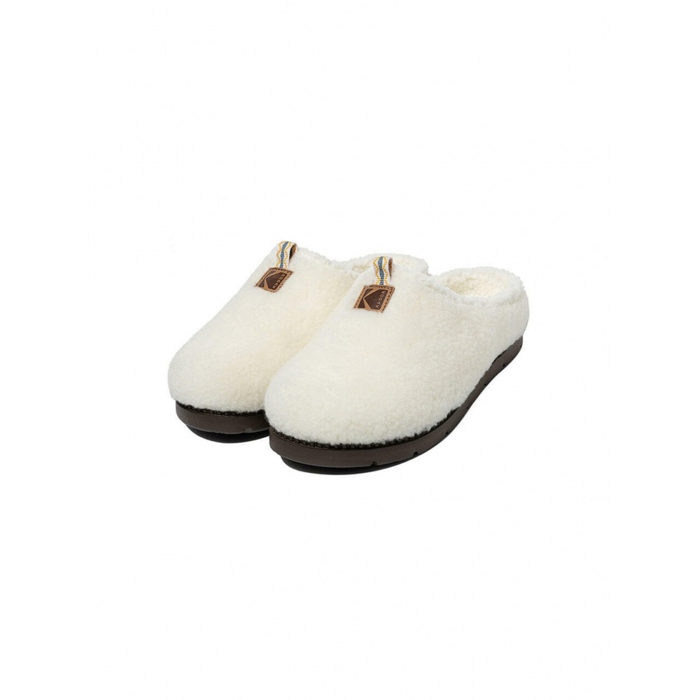 コダックアパレルブラウニーミュールフリースアイボリー