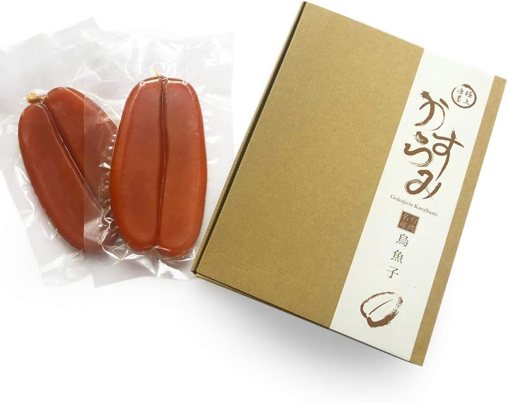 （２セット合計約330ｇ）厳選天然ボラの良質卵を100％のからすみ 無添加 １つ１つ手作りのカラスミ からすみ賀正 お中元ギフト 敬老の日 お歳暮ギフト 母の日（チルドゆうパック発送）