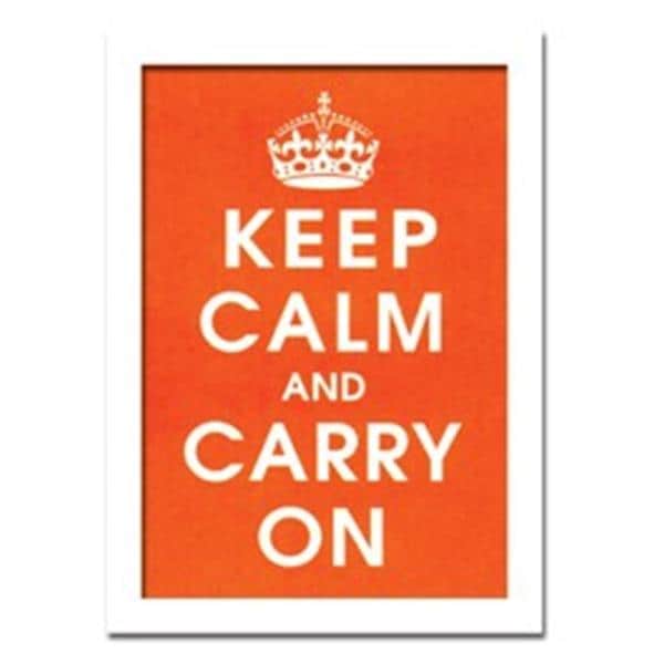 ファブリックパネル アートフレーム 飾り おしゃれ ポスター 壁掛け ウォールデコレーション タイポグラフィ デザイン ロゴ Keep Calm orange 355x505mm