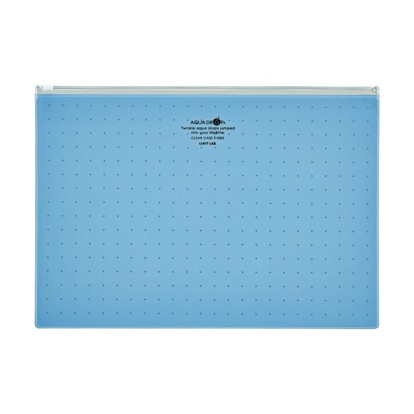 (まとめ) リヒトラブ AQUA DROPs クリヤーケース A4ヨコ 青 F-5303-8 1枚 (×50セット) 13,010円