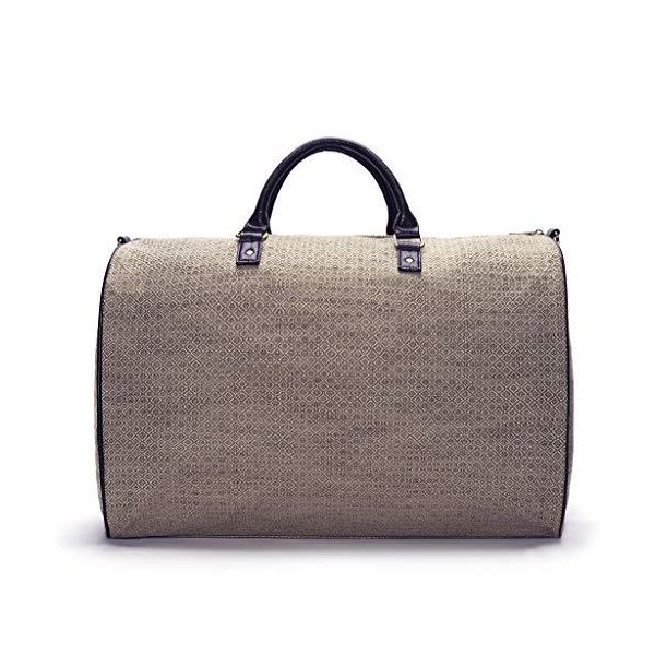 Jacquard Weekender (Brown and Beige) - MSRP $88 並行輸入品