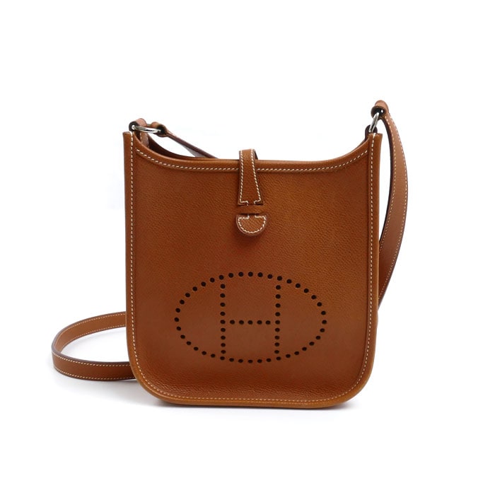 HERMES エルメス エヴリンTPM エプソン ショルダーバッグ ブラウン ロH刻印（2004） レディース 中古