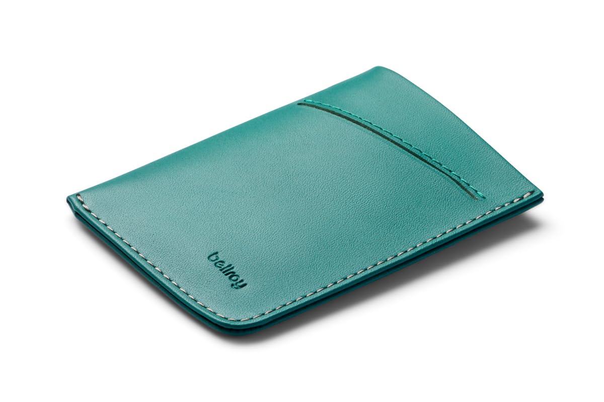 [Bellroy] Card Sleeve 上質なレザーを使用したカードケース ミニマル財布 カードや名刺2～8枚と折った紙幣を収納可能 - Teal