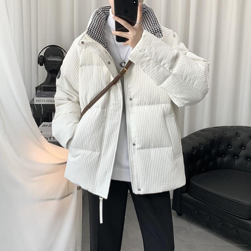 厚手 綿入れ 中綿コート ゆったり ショート丈 トップス 感 メンズ ジャケット アウター 体型カバー