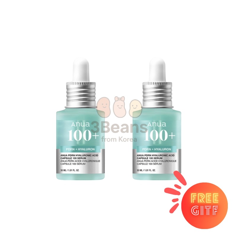 [美容液1+1]PDRNヒアルロン酸カプセル100セラム 30mL+30mL/速乾燥 水分供給肌 乾性 水分不足肌 保湿 韓国人気 韓国コスメ ヒアルロン酸 Kビューティー 乾燥肌