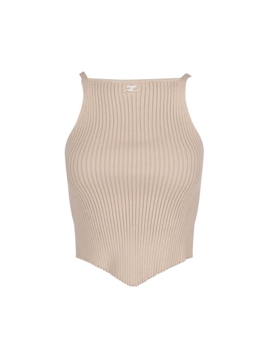 COURREGES Women Tunic Tops VESMTO042FI0001 1054 Beige