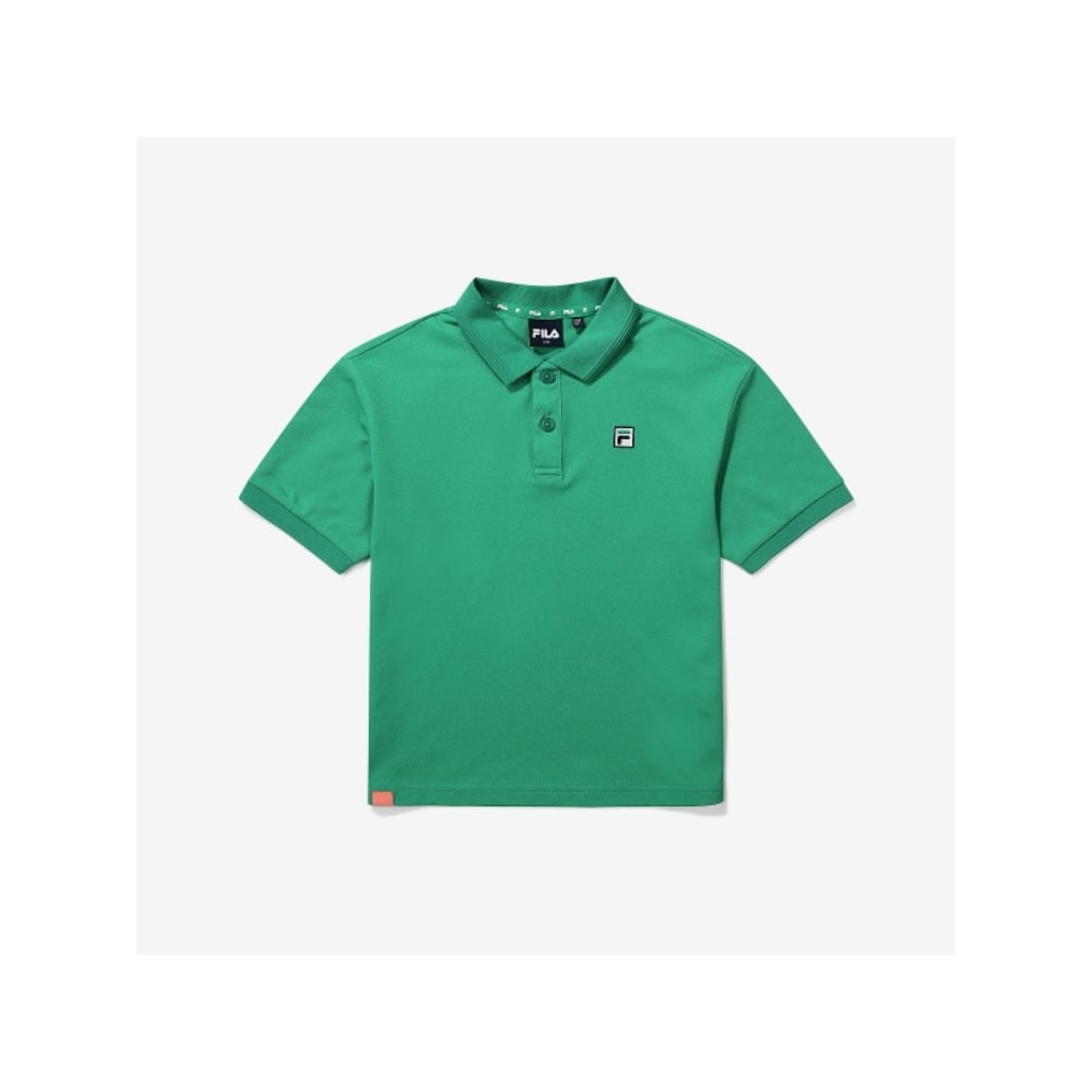 [FILA KIDS] エッセンシャルカラー t シャツ (FK2TSG2101X_GRN) Q0ZFK2TSG2101XGRN