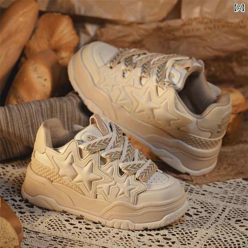 レディース 中国的 パン シューズ 冬 カップル スポーツ レジャー アウトドア レジャー スター スニーカー 厚底 レトロ シューズ 8,409円