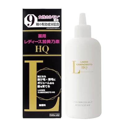 他サイト： レディース加美乃素HQ 無香料 200mL 大容量サイズ 育毛剤 女性ホルモン配合 9種の有効成分【Amazon.co.jp限定】 (医薬部外品)の商品画像