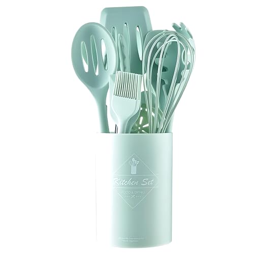 Pop Frog キッチンツールセット シリコン キッチンツール 調理器具【専門家が監修】シリコンキッチンツール セット 収納 戸棚 子供 製菓器具 キッチン おたま キッチンツールセット シリコンス