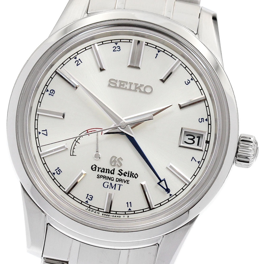セイコー SEIKO SBGE025/9R66-0AL0 グランドセイコー GMT パワーリザーブ スプリングドライブ メンズ 箱・保証書付き_898995【中古】