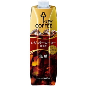 キーコーヒー KEY COFFEE レギュラーコーヒー仕立て リキッドコーヒー 無糖 1000ml24本【710営業日以内に出荷】 1L ブラックコーヒー 珈琲