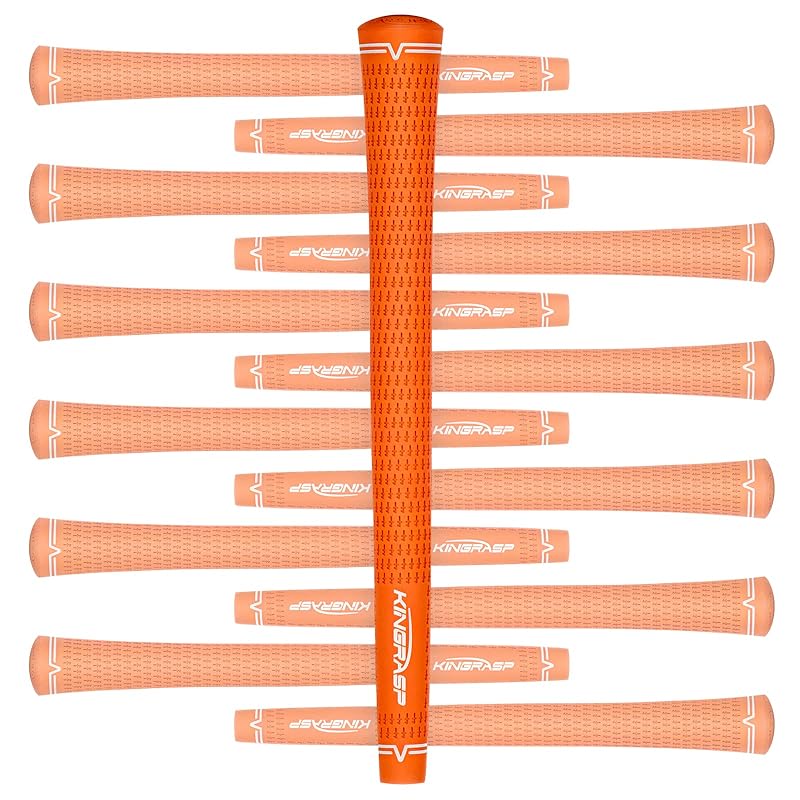 KINGRASP【13本】 ゴルフグリップ標準サイズ5色の選択ラバーゴルフクラブグリップ2022ゴルフグリップキット