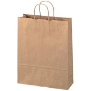 ジョインテックス 手提袋 丸紐 茶 大 300枚 B289J-B6ギフトラッピング用品