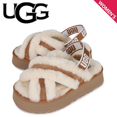UGG厚底ファーサンダル　24㎝ Qoo10] UGG サンダル レディース 厚底 ファー ディ : シューズ