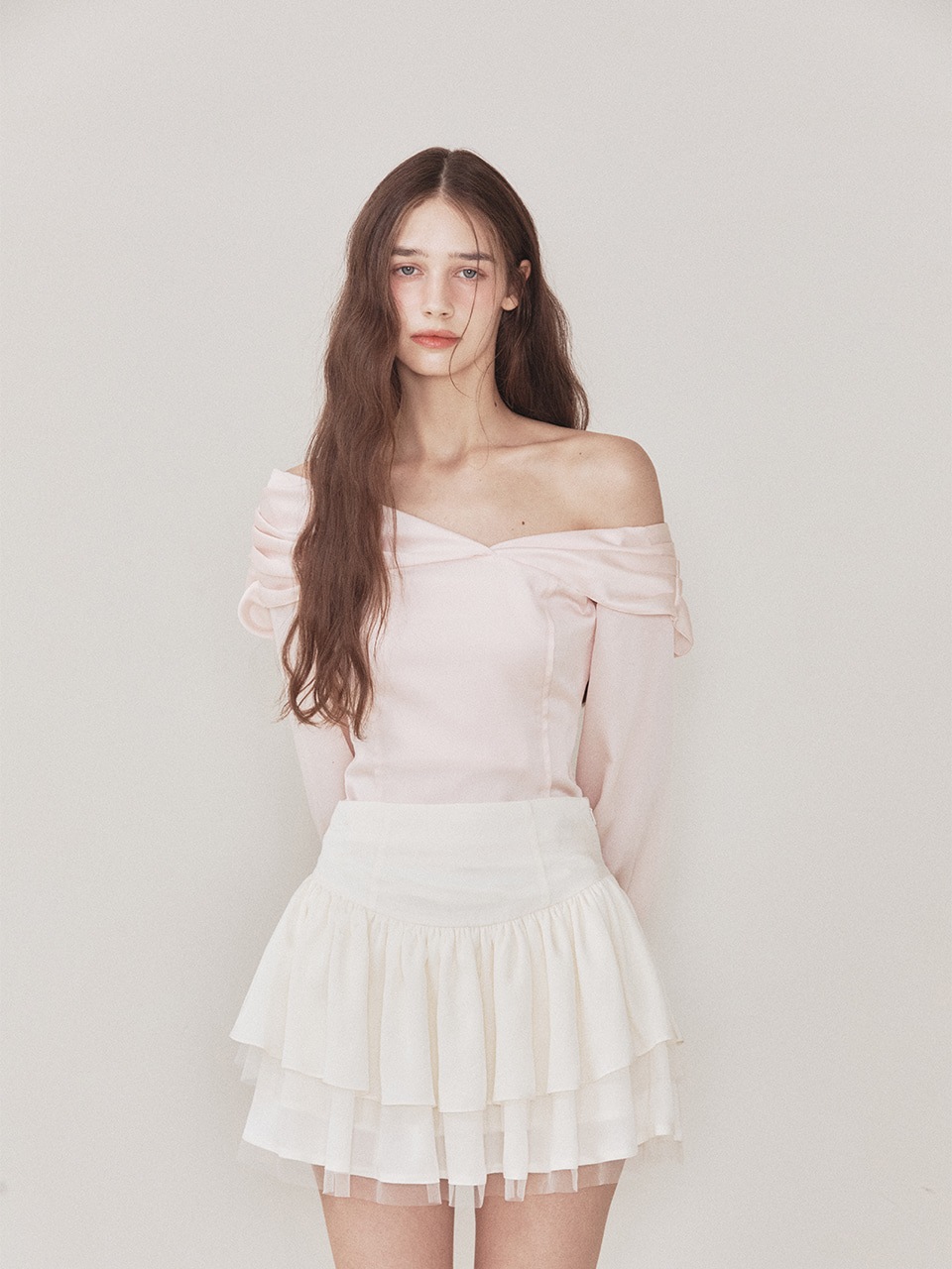 【NOT YOUR ROSE】 SIA BLOUSE : PINK
