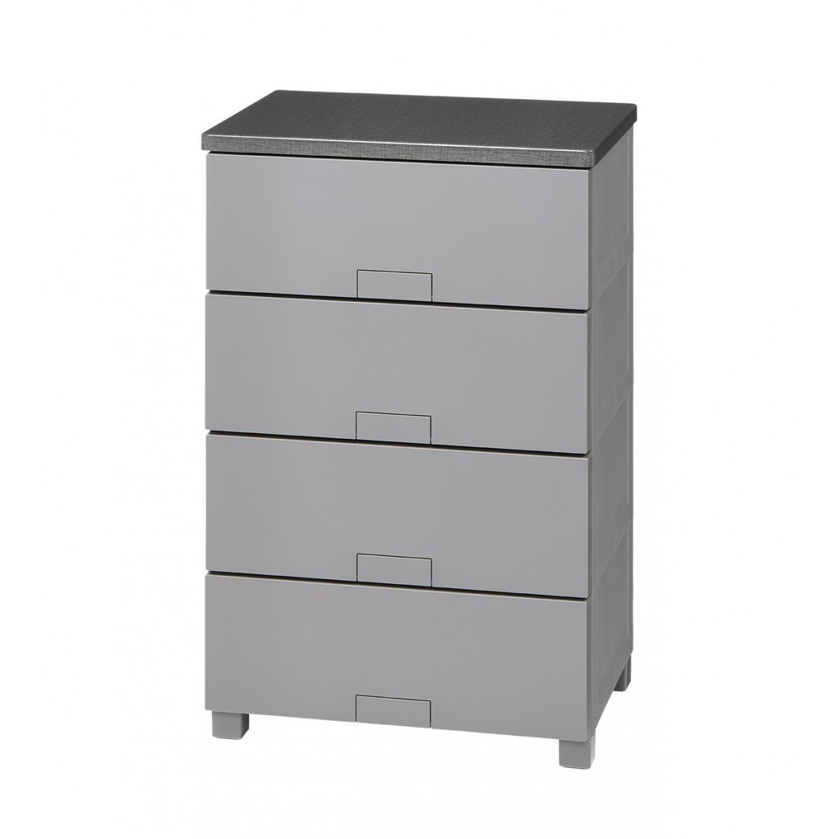 天馬 チェスト Fits フィッツチェストフルフラット 5504 4段 グレー (幅55×奥行41×高さ85cm) 9,935円