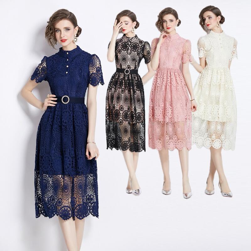 ラストチャンスS～3L4色パーティー ドレス ひざ下丈ドレス ワンピース ワンピ パーティードレス パーティーワンピ 結婚式 二次会 大きいサイズクラシカル系 大人優雅 ベルト付き ケミカル総