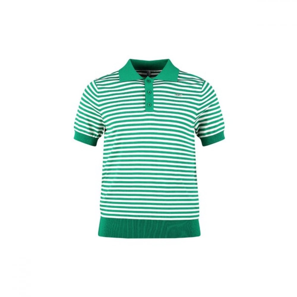 (ラックスゴルフ) ラックスゴルフ 430 ゴルフメンズマリンストライプ半袖ニットシャツ LB4M419