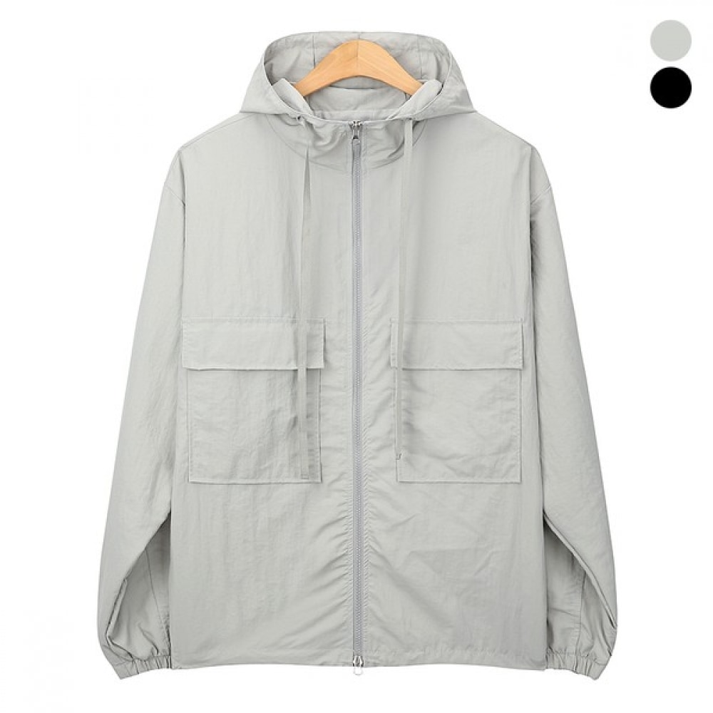 (Juans) オーバーフィット 2WAY ビッグポケットフードウィンドブレーカー RCJP0370