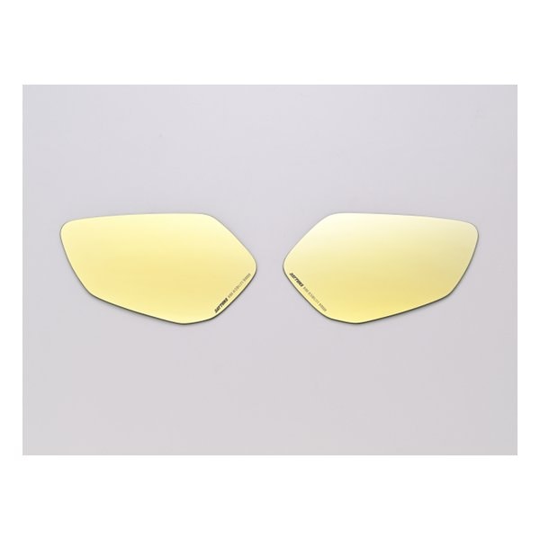 ハイビジミラー 貼り付けタイプ Ninja ZX-10Rなど 広角 ゴールド 41544