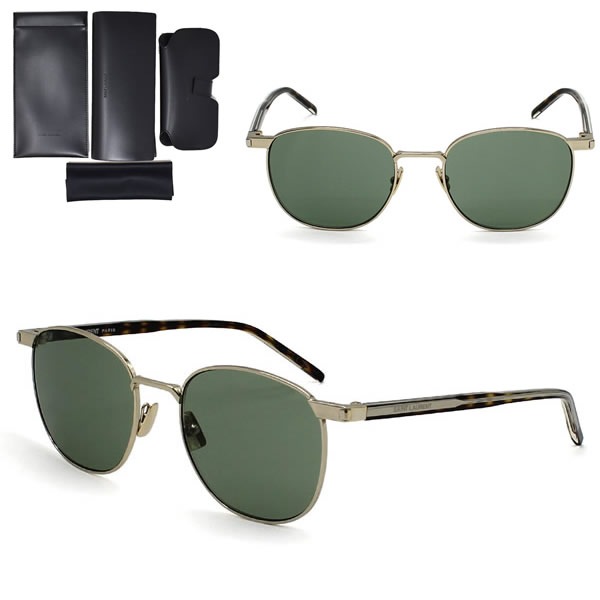 サングラス SL747-008 サングラス ゴールド グリーン ノーズパット メンズ レディース ユニセックス