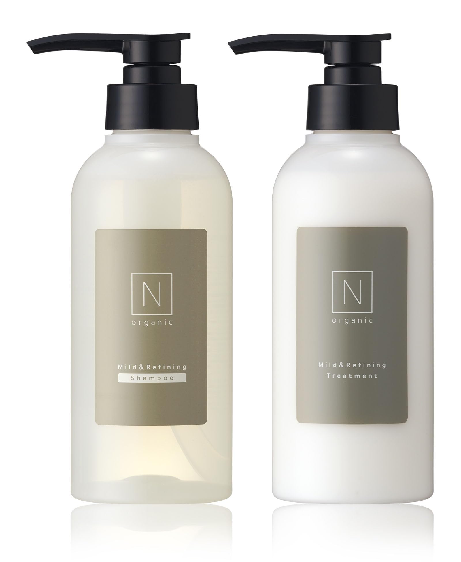 N organic マイルド&リファイニングヘアケアセット（シャンプー トリートメント） 頭皮に優しい 保湿 グリーンシトラスの香り エヌオーガニック