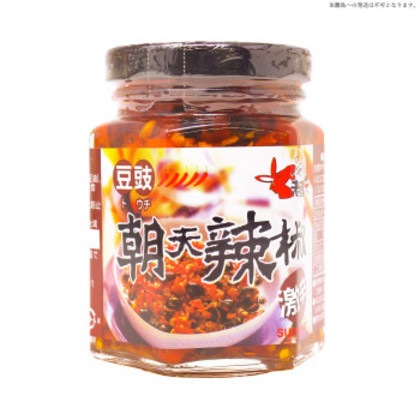 友盛貿易 老騾子 豆鼓朝天辣椒醤 豆鼓入り辛味調味料 105g×24本 0210209