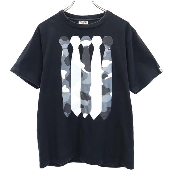 プリント 半袖 Tシャツ M 黒 メンズ