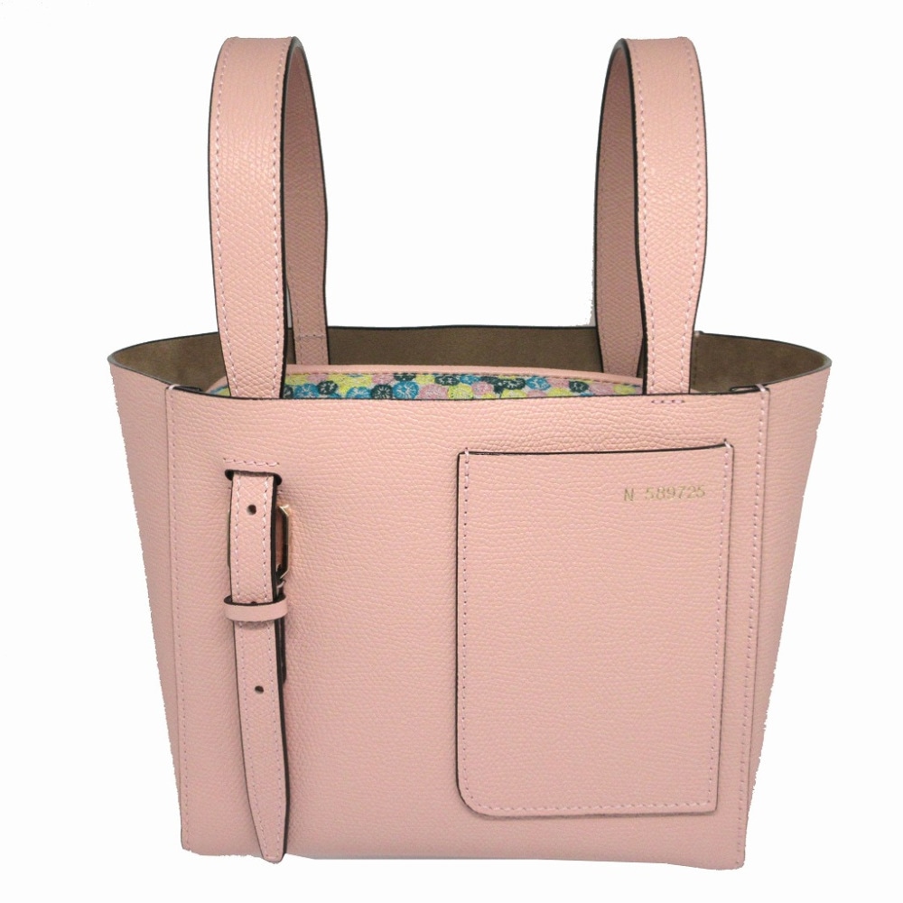未使用品 ミナペルホネン コラボ 2wayショルダー バケットバッグ skyful スカイフル WBSF0090182 ハンドバッグ レザー/レザー ピンク 0260【中古】 レディース