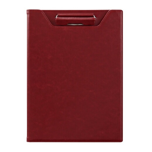 （まとめ買い）ベルポスト クリップファイル（二つ折りタイプ） A4 ワインレッド BP-5734-26 [x3]