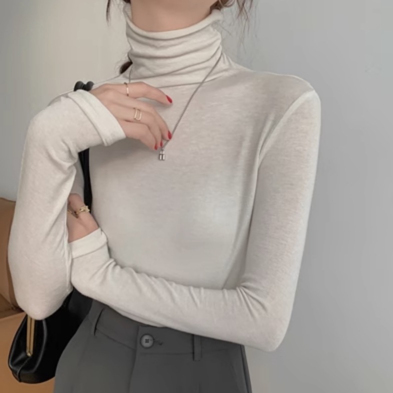 レディース トップス カットソー 長袖 タートルネック タイト 薄手 春 かわいい 大人可愛い きれいめ シンプル カジュアル 上品 おしゃれ かっこいい レトロ こなれ感 ラフ ガーリー ルーズ 4,572円