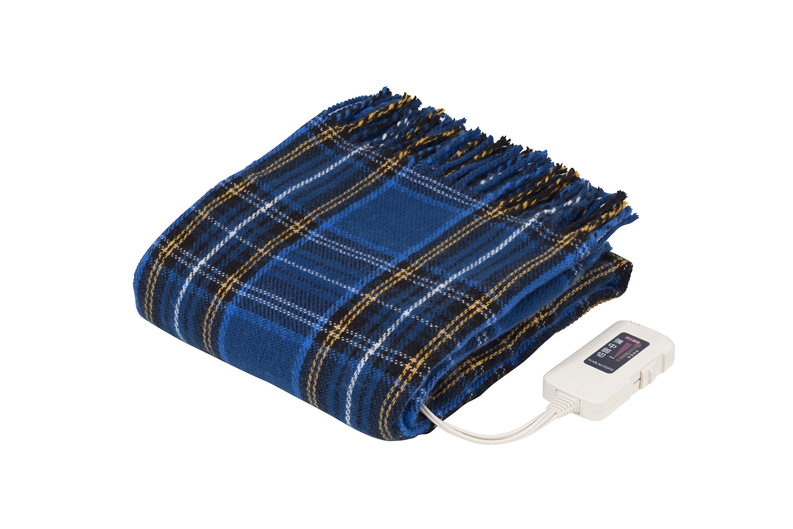 椙山紡織日本製 電気ひざ掛け ネイビー