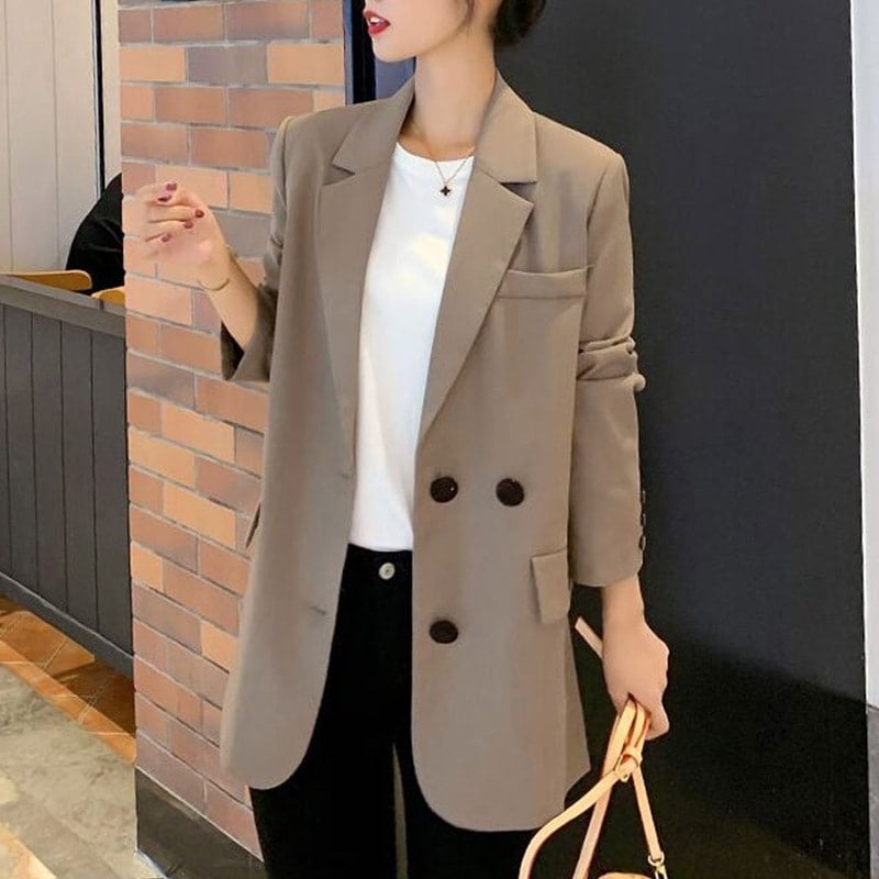 オーバーサイズテーラードジャケット アウター ジャケット 袖あり 長袖 Vネック 襟付き 前開き ポリエステル かわいい 大人可愛い きれいめ シンプル カジュアル 大人 上品 おしゃれ お洒落