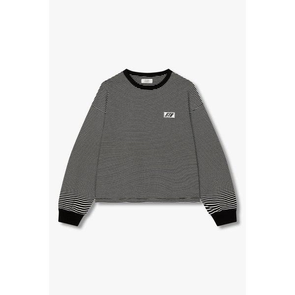 ストライプクロップTシャツ9175122973099