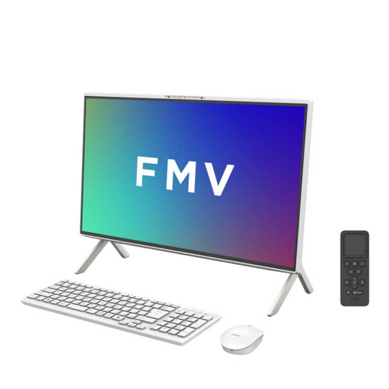 富士通　FUJITSU　FMV Desktop F F55-K1 ［23.8型 /intel Core i5 /メモリ：16GB /SSD：512GB］ ホワイト　FMVF55K1WA 109,890円