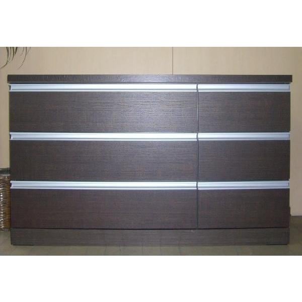 国産120-3段ローチェスト　レール付き整理タンス完成品　スムーズ 18,600円